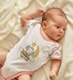 BK Kids Kişiye Özel Pembe Bebek Body Zıbın - Model 131