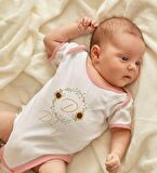 BK Kids Kişiye Özel Pembe Bebek Body Zıbın - Model 134