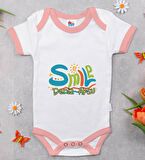 BK Kids Kişiye Özel Pembe Bebek Body Zıbın - Model 140