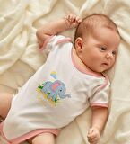BK Kids Kişiye Özel Pembe Bebek Body Zıbın - Model 151