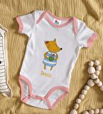 BK Kids Kişiye Özel Pembe Bebek Body Zıbın - Model 153
