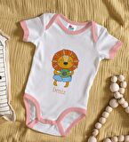 BK Kids Kişiye Özel Pembe Bebek Body Zıbın - Model 155