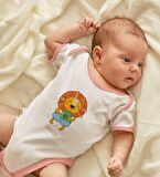 BK Kids Kişiye Özel Pembe Bebek Body Zıbın - Model 155