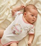 BK Kids Kişiye Özel Pembe Bebek Body Zıbın - Model 160