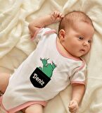 BK Kids Kişiye Özel Pembe Bebek Body Zıbın - Model 172