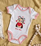 BK Kids Kişiye Özel Pembe Bebek Body Zıbın - Model 176
