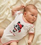 BK Kids Kişiye Özel Pembe Bebek Body Zıbın - Model 179
