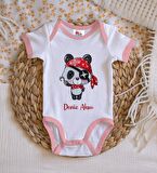 BK Kids Kişiye Özel Pembe Bebek Body Zıbın - Model 179