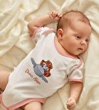 BK Kids Kişiye Özel Pembe Bebek Body Zıbın - Model 185