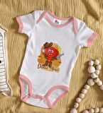 BK Kids Kişiye Özel Pembe Bebek Body Zıbın - Model 190