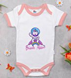 BK Kids Kişiye Özel Pembe Bebek Body Zıbın - Model 191