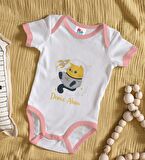 BK Kids Kişiye Özel Pembe Bebek Body Zıbın - Model 194