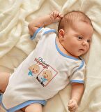 BK Kids Kişiye Özel Mavi Bebek Body Zıbın - Model 18