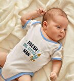 BK Kids Little Man Tasarımlı Mavi Bebek Body Zıbın-1