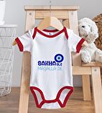 BK Kids Maşalla De Tasarımlı Kırmızı Bebek Body Zıbın ve Mama Önlüğü Hediye Seti-1