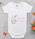 BK Kids Hoş Geldin Bebek Tasarımlı Beyaz Bebek Body Zıbın-1