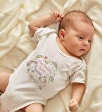 BK Kids Hoş Geldin Bebek Tasarımlı Beyaz Bebek Body Zıbın-3