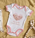 BK Kids Hoş Geldin Bebek Tasarımlı Pembe Bebek Body Zıbın-6