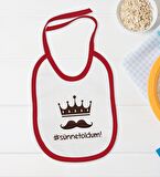 BK Kids Sünnet Oldum Tasarımlı Kırmızı Bebek Body Zıbın ve Mama Önlüğü Hediye Seti-1