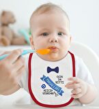 BK Kids Sünnet Tasarımlı Kırmızı Bebek Body Zıbın ve Mama Önlüğü Hediye Seti-3