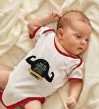 BK Kids Kişiye Özel Amcam Her Şeyi Halleder Tasarımlı Kırmızı Bebek Body Zıbın-1