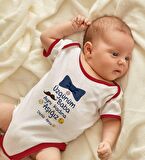 BK Kids Kişiye Özel Aynı Kadına Aşığız Tasarımlı Kırmızı Bebek Body Zıbın-1