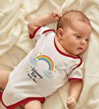 BK Kids Kişiye Özel Babasının Kızı Tasarımlı Kırmızı Bebek Body Zıbın-1