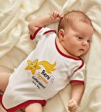 BK Kids Kişiye Özel Beni Teyzeme Götürün Tasarımlı Kırmızı Bebek Body Zıbın-1