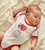 BK Kids Kişiye Özel Halam Bir Başka Tasarımlı Kırmızı Bebek Body Zıbın-1