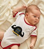 BK Kids Kişiye Özel Dayım Her Şeyi Halleder Tasarımlı Kırmızı Bebek Body Zıbın-1