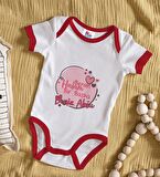 BK Kids Kişiye Özel Halam Bir Başka Tasarımlı Kırmızı Bebek Body Zıbın-1