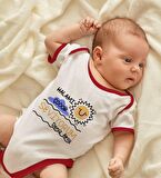 BK Kids Kişiye Özel Halamı Çok Seviyorum Tasarımlı Kırmızı Bebek Body Zıbın-1