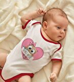 BK Kids Kişiye Özel İsimli Kırmızı Bebek Body Zıbın-43