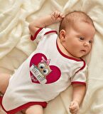 BK Kids Kişiye Özel İsimli Kırmızı Bebek Body Zıbın-44