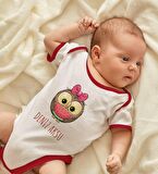 BK Kids Kişiye Özel İsimli Kırmızı Bebek Body Zıbın-47