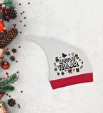 BK Gift Kişiye Özel Yılbaşı Temalı Tulum Zıbın ve Kukuletalı Şapka Seti-6