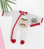 BK Gift Kişiye Özel Yılbaşı Temalı Tulum Zıbın ve Kukuletalı Şapka Seti-10