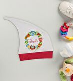 BK Kids Kişiye Özel Çiçek Tasarımlı Kırmızı Tulum Zıbın ve Kukuletalı Şapka Seti-2