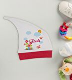 BK Kids Kişiye Özel Çiçek Tasarımlı Kırmızı Tulum Zıbın ve Kukuletalı Şapka Seti-3