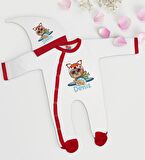 BK Kids Kişiye Özel Bebek Kıyafeti, Bebek Giyim Hediyesi, Tulum Zıbın ve Kukuletalı Şapka Seti-4