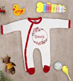 BK Kids Kişiye Özel Bebek Kıyafeti, Bebek Giyim Hediyesi, Tulum Zıbın ve Kukuletalı Şapka Seti-6