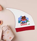 BK Kids Kişiye Özel Bebek Kıyafeti, Bebek Giyim Hediyesi, Tulum Zıbın ve Kukuletalı Şapka Seti-9