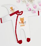 BK Kids Kişiye Özel Bebek Kıyafeti, Bebek Giyim Hediyesi, Tulum Zıbın ve Kukuletalı Şapka Seti-1