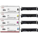 Canon CRG-069 Orjinal 4 Renk Toner Seti - Kutusuz LBP673CDW / MF752CDW / MF754CDW