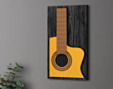 BK Gift Kabartma Gitar Tasarımlı Siyah(Ebony) Ahşap Tabela, Home Bar Tabela, Rustik Ev Dekorasyonu, Duvar Dekoru-3