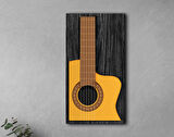 BK Gift Kabartma Gitar Tasarımlı Siyah(Ebony) Ahşap Tabela, Home Bar Tabela, Rustik Ev Dekorasyonu, Duvar Dekoru-3