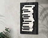 BK Gift Kabartma Piyano Tasarımlı Siyah(Ebony) Ahşap Tabela, Home Bar Tabela, Rustik Ev Dekorasyonu, Duvar Dekoru-1