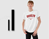 BK Gift Brooklyn Tasarımlı Erkek Beyaz T-shirt, Arkadaşa Hediye, Doğum Günü Hediyesi, Trend Tişört, Sevgili Hediyesi-1