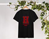 BK Gift Harvard Tasarımlı Erkek Siyah T-shirt, Arkadaşa Hediye, Doğum Günü Hediyesi, Trend Tişört, Sevgili Hediyesi-2