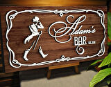 BK Gift Kişiye Özel Kabartma Tasarım Ahşap Bar Tabelası, Home Bar Tabela, Rustik Ev Dekorasyonu, Duvar Dekoru-17